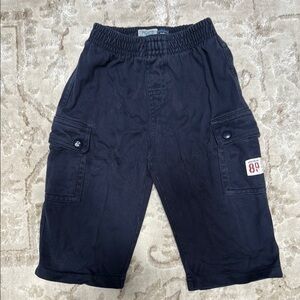 JM Collection Black Cargo Shorts with Soft Cotton Blend